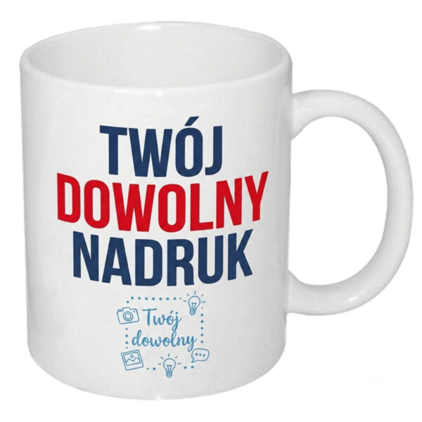 Kubek biały klasa A 330 ml 5904125634353 twoj wzor Kubek biały 330 ml + Twój dowolny nadruk