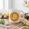 KUB330ABBTC1-004 Kubek Bitcoin Kryptowaluty wzór BTC1 Biały 330 ml
